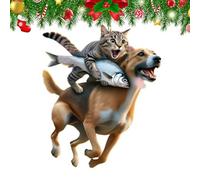 Rear View Mirror Decor,Cute 2D Acrylic Crafts,Realistic Cat Car Ornament | for Backpack Home Door Handle Tree Truck SUV RV Vehicle