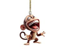 Rear View Mirror Ornament - Car Pendant Accessory, 2D Acrylic Animal Decoration, Automotive Interior Charm | Home Mantel Display, Party Table Ornament, Living Room Shelf Decor, Entryway Decoration