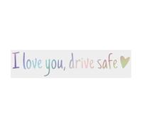 Rear View Mirror Sticker - I Love You Safe Driving Mirror Sticker, Car Stickers And Decals, Waterproof Letters Emblem Label For Truck Window Bumper Windshield Vehicles Exterior Decor