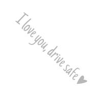 Rear View Mirror Sticker - I Love You Safe Driving Mirror Sticker, Car Stickers And Decals, Waterproof Letters Emblem Labels For Truck Window Bumper Windshield Vehicles Exterior Decor