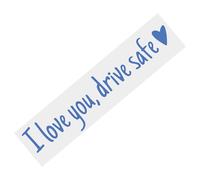 Rear View Mirror Sticker - I Love You Safe Driving Mirror Sticker, Car Stickers And Decals, Waterproof Letters Emblem Label For Truck Window Bumper Windshield Vehicles Exterior Decor