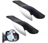 Rear View Mirrors for Car - Car Rearview Mirror with Rain Guard | 360 Degree Adjustable Cars Mirrors | 2 Flexible Wide Angle Mirror Cars Blindspots for Traffic Safety