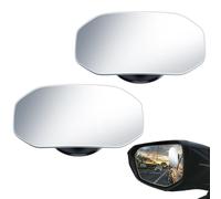 Rearview Glass - Clear Frameless Car Mirror, HD Angle | Small Size Adjustable 360 Degree Vision with Wide Lens Feature, Blind Spot Aid for Vehicle Safety, Urban Commute, Highway Navigation