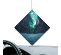 Rearview Mirror Air Freshener, 5ml Blue Long Lasting Fragrance Tablets, Pendant Car Ornament, Hanging Car Accessories for Interior Decoration and Rearview Mirrors