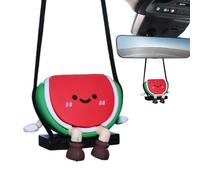 Rearview Mirror Decor - Fruit-Shaped Swing Car Pendant Ornament | Fun Stylish Accessory for Automobile, Truck, SUV, Trailer, Vehicle, Home or Adds Personality Use, 1.77x1.57x1.97in