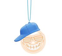 Rearview Mirror Ornaments, LED Light Auto Charm Funny Hanging Pendant with Decorative Car Interior Design, Car Mirror Accessory for Men Women Drivers, for Daily Driving Road Trips SUVs Trucks