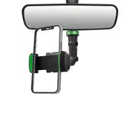Rearview Mirror Phone mount- Adjustable Holder, Foldable Car Cradle, Space-Saving Universaal mount| 360° Rotating Multifunctional Phone mountfor Car Compatible with All Smartphones and Vehicles