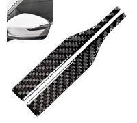 Rearview Mirror Protector Sticker, Carbon Fiber Decal Trim, 5.1 Inches Compact Scratch-Resistant Guard, Waterproof Decal Decal for Window Automobile and All Models Trucks