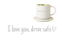Rearview Mirror Sticker - 4.33x0.79 Inch Cute Interior Decor for Cars, Motorbikes with Waterproof PVC, Auto Window Decals for Sedans SUV Scooters, Black/White, Easy Gift Packaging