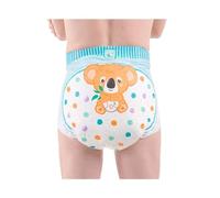 Rearz - Pañales estampados Critter Caboose Brief para adultos - Paquete de 12 - 11000 ml (M (30-40 pulgadas)