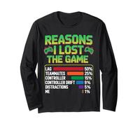 Reasons I Lost The Game - Funny Video Gamer Gaming Humor Manga Larga