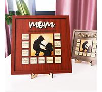 Reasons Why I Love You Gifts for Mom - Marcos de madera para fotos personalizados, citas de amor, grabadas, recuerdo único del día de la madre, regalo de amor para ella, regalos para la abuela