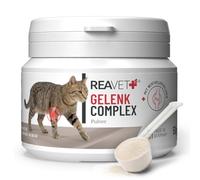 ReaVET Articulación Complex Gatos 50 g - Polvo articular con colágeno para articulaciones y cartílagos - Apoyo a la movilidad, alimento complementario, apoyo natural para las articulaciones
