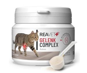 ReaVET Articulación Complex Gatos 50 g - Polvo articular con colágeno para articulaciones y cartílagos - Apoyo a la movilidad, alimento complementario, apoyo natural para las articulaciones