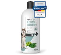 ReaVET Champú para perros de Neemöl, 500 ml, champú para perros contra picor, ácaros, pulgas, garrapatas, respetuoso con la piel, cuidado y fácil de peinar, cuidado del pelaje y brillo del pelo