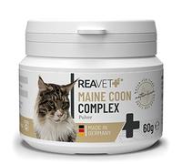 ReaVET Maine Coon Complex, alimento complementario especial para gatos grandes - Main Coon Alimento Maine Coon, alimentación Maine Coon, suministro completo adecuado para la especie