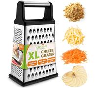 Rebabas de caja profesional, acero inoxidable con 4 lados, mejor para queso parmesano, vegetable, jengibre de Spring Chef