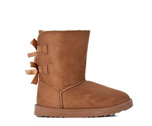 Rebajas Botas Estilo Australiano con Forro de Pelo y Cierre Elástico. (36)