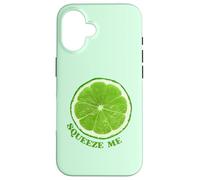Rebanada de Lima Exprimir Fruta cítrica Divertida Rebanada de Lima Carcasa para iPhone 16