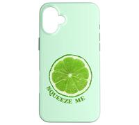 Rebanada de Lima Exprimir Fruta cítrica Divertida Rebanada de Lima Carcasa para iPhone 16 Plus