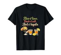 Rebanada de Lima Pizca de Sal Shot de Tequila Camiseta