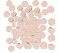 Rebanada de madera sin terminar de haya, discos redondos de madera para manualidades DIY, astillas de madera rústicas naturales para joyería y decoración, 300 piezas en 3 bolsas, (2cm)