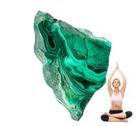 Rebanada De Malaquita Natural - Crudo 30-50 G Superficie Pulida | Rebanadas De Piedra De Malaquita Con Textura De Bandas Verdes, Exhibición De Muestras Minerales, Elaboración De Joyas | Colecc