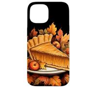 Rebanada de Pastel de Calabaza Hojas de otoño Acción Carcasa para iPhone 15