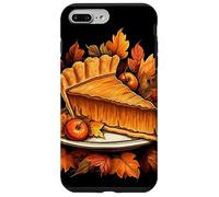 Rebanada de Pastel de Calabaza Hojas de otoño Acción Carcasa para iPhone 7 Plus/8 Plus