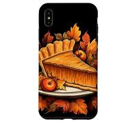 Rebanada de Pastel de Calabaza Hojas de otoño Acción Carcasa para iPhone XS MAX