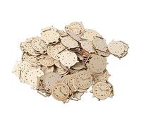 Rebanadas de Madera sin Terminar, 100 Recortes de Madera Seguros para Despertadores, Rompecabezas Innovadores para Decoración del Hogar