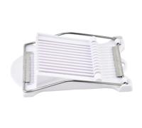 Rebanador de carne para almuerzo Rebanador de plátano de fácil prensado con 12 alambres de acero inoxidable Espaciado de rebanadas de 1/3 de pulgada Alimentos para frutas blandas Salchicha Cebol