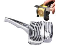 Rebanador de limón: herramienta para cortar frutas, rebanador de patatas y tomates, soporte para rebanar naranjas | Accesorio de cocina afilado para cocinar en casa, tienda de té con leche, preparació