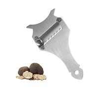 Rebanador de Trufa,Cortador de Trufas,Afeitadora de Chocolate,Cortador de Trufa,Cortadora Queso Trufa,Laminador Cortador de Trufas,Acero Inoxidable,Trufa,Cuchilla Ajustable,Afeitadora de Chocolate