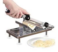 Rebanadora de carne manual - Rango de ajuste de 0,3 a 8 mm Rebanadora manual de carne para congelador de acero inoxidable 430 | Cortador de carne Multifuncional, Cortador de verduras Hogar Y Comercio