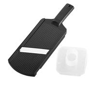 Rebanadora de Comida de Cocina Profesionales, Mandolina Cortador de Verduras Chef con Cuchillas de Acero e Protector de Dedos, para Zanahoria Frutas Patata Cebolla Tomate Corte en Rodaja (Negro)