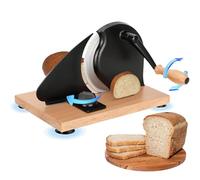 Rebanadora de Pan Manual clásica, rebanadora de Alimentos para el hogar con Cuchilla de Acero Inoxidable, Grosor Ajustable de 5 a 20 mm, Ideal para cocinas, supermercados y Uso doméstico