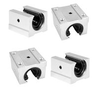 Rebanky 4 Piezas Rodamientos Lineales SBR12UU de 12 mm, Bloque Abierto