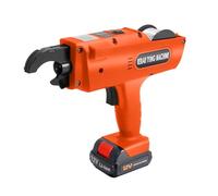 Rebar Tying - Encuadernadora eléctrica de 12 V, con caja de almacenamiento, 2 baterías de iones de litio, longitud de alambre de 300 - 500 mm (naranja)