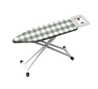 REBCACE Tabla de Planchar Plegable Grande con Patas en T con Soporte para Plancha, Tablas de Planchar con Funda de algodón Acolchada Extra Gruesa, Altura Ajustable, Liviana, compacta