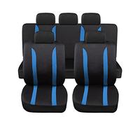 Rebeca Shop - Fundas universales para asientos de coche LS09 | Color Azul | Juego delantero y trasero | Poliéster | No SUV