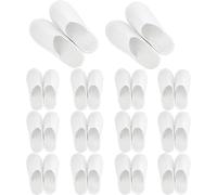REBECASKYENS 14 pares de zapatillas de hotel, blancas zapatillas desechables para invitados y spa