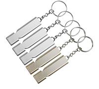 REBECASKYENS 5 silbatos de emergencia, silbato con llavero, silbato para educación física para escuela, gimnasio, exterior, camping, pesca, senderismo, caza, salvavidas en caso de emergencia