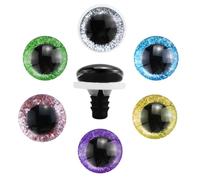 REBECASKYENS 60 ojos de seguridad para animales de ganchillo, ojos de plástico para animales de ganchillo, ojos de seguridad, 9-18 mm, para coser juguetes de peluche, ojos de peluche