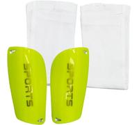 REBECASKYENS Espinilleras de fútbol de doble capa, ligeras y transpirables, equipo de fútbol para niños y adolescentes, adultos, juegos de principiantes