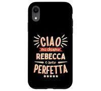 Rebecca Idea Regalo Personalizzata Amica Nome Divertente Carcasa para iPhone XR
