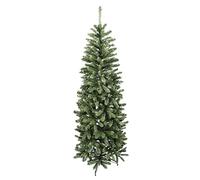 Rebecca Mobili Árbol de Navidad Delgado, Árboles de Navidad 180, PVC Base de Plástico Verde, 645 Ramas, Decoración Navideña para Hogar y Tiendas - Tamaño: 180 x 71 x 71 cm (A x AN x FON) - Art. RE6755