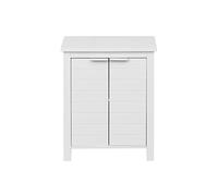 Mobili Rebecca Mueble cuarto de baño de mdf blanco con 2 puertas y 2 estantes
