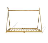 Mobili Rebecca Cama infantil montessori para colchón 90x200 en madera marrón