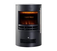 Rebecca Mobili Chimenea Eléctrica sobre El Suelo, Chimenea De Led, Moderna, Negra, Efecto Llama 3D, Sistema De Seguridad, 1000/2000 w - Dimensiones: 64,5 × 41 × 41 cm (A x AN x FON) - Art. RE6673